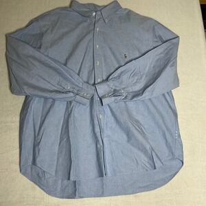 Polo Ralph Lauren Classic Fit Oxford Button Down Shirt Men's 3XB Blue